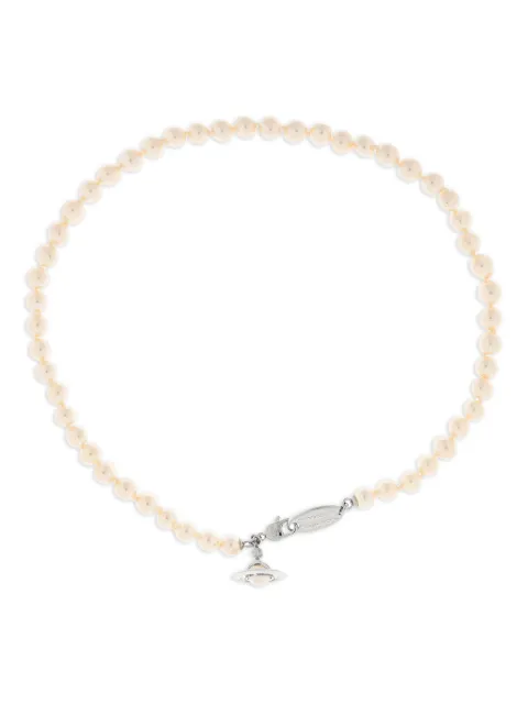 Vivienne Westwood Orb-plaque necklace Neutrals 6301013E02P113