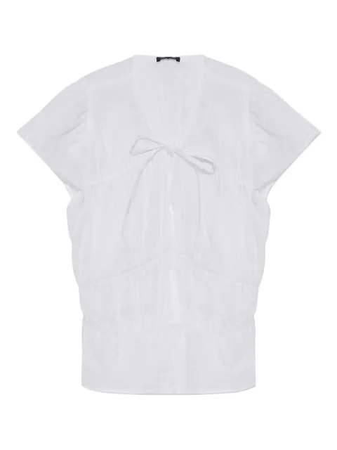 rag & bone ruffled peplum blouse White WAW25PA0236923