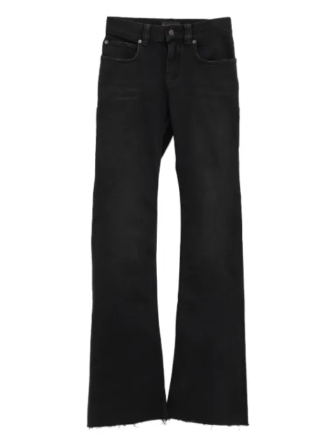Balenciaga frayed-hem jeans Black 838692TSWC3