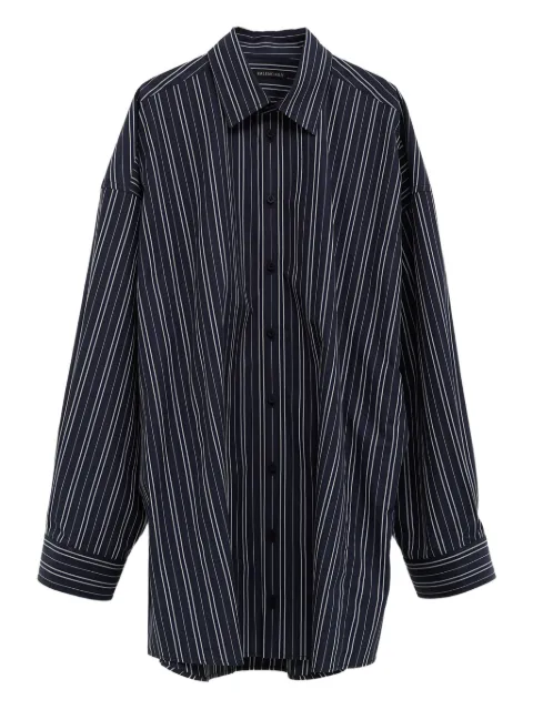 Balenciaga pinstripe button-fastening shirt Blue 838783TSM14