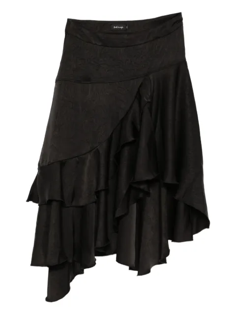 tout a coup ruffed skirt Black M149AU5