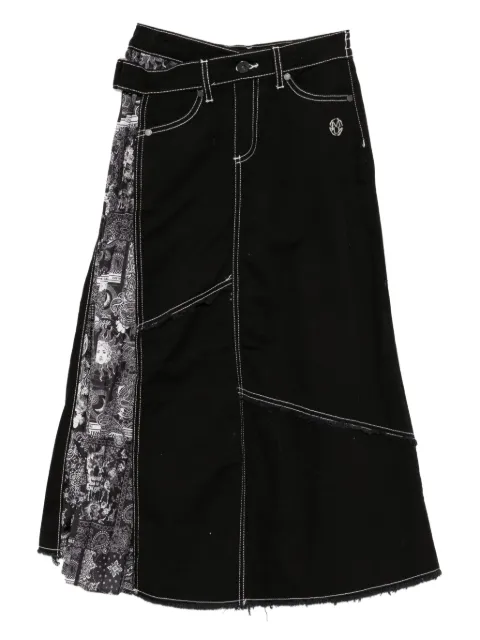 Musium Div. denim skirt Black MMUSKW00817Y