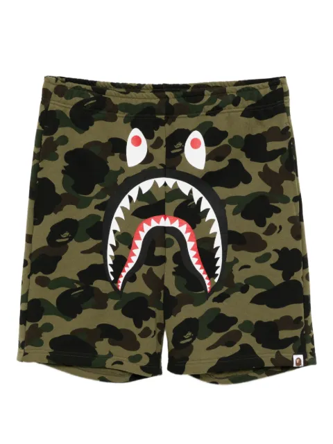 A BATHING APE® 1st Camo Shark track shorts Green 001SPL301009M