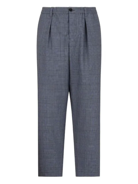 Marni checked pleated trousers Grey PUMU0017U4UTP794