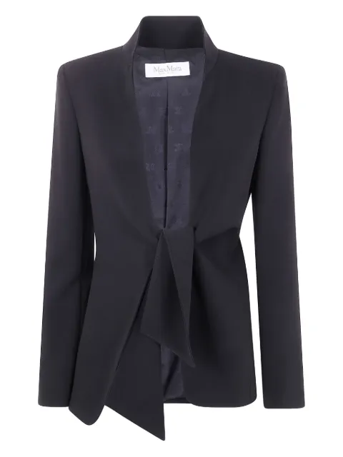 Max Mara Ghiotto tie-fastening blazer Black 2521046041600