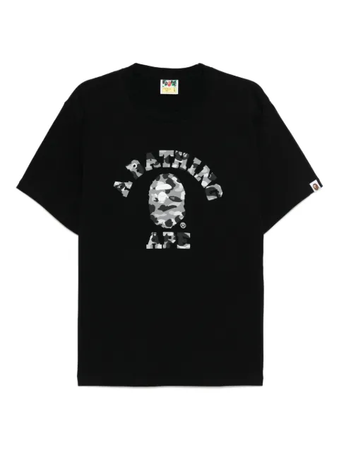 A BATHING APE® 1st Camo College T-shirt Black 001TEL301012M