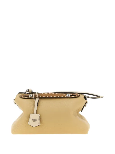 FENDI stud-embellished leather tote bag Neutrals 8BL155AV1J