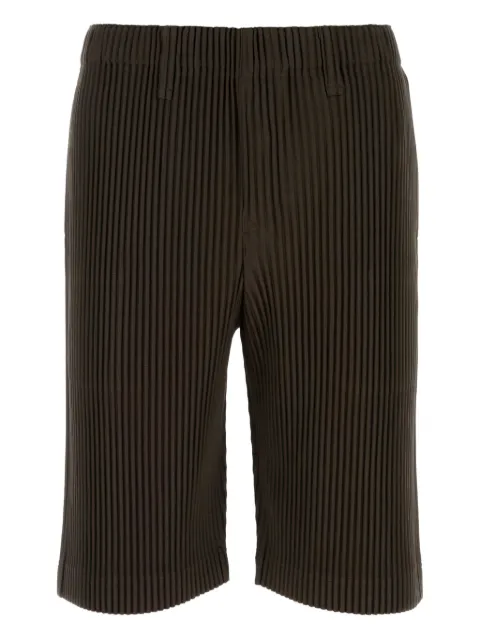 Homme Plissé Issey Miyake plissé-effect bermuda shorts Black HP56JF159