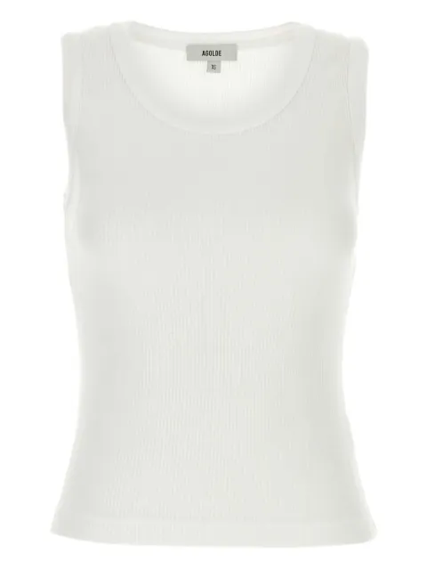 AGOLDE ribbed sleeveless top White A73681260