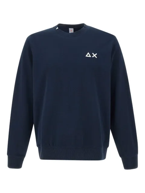 Sun68 logo-embroidered sweatshirt Blue F3510307