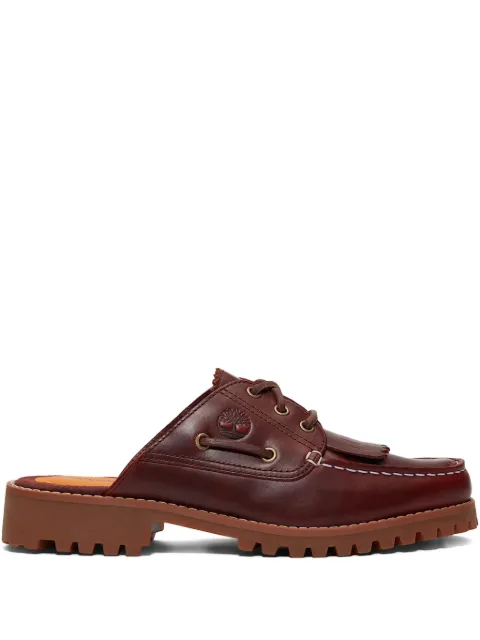 Timberland lace-up leather mules Red TB0A4198EIW1
