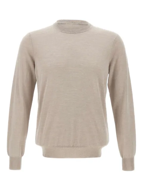 Filippo De Laurentiis long-sleeve sweater Neutrals GC1MLWSL16R920