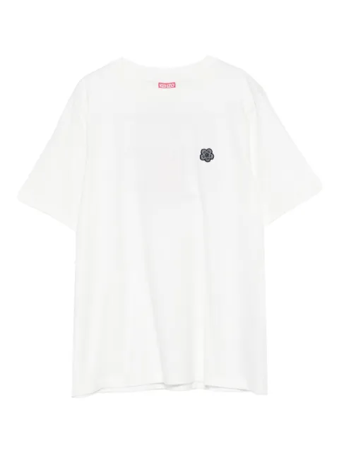 Kenzo Boke Flower flower-embellished cotton T-shirt White FF62TS5564SG
