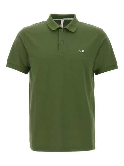 Sun68 embroidered-logo polo shirt Green A3510937