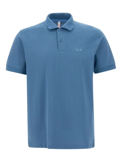 Sun68 embroidered-logo polo shirt Blue A3510980