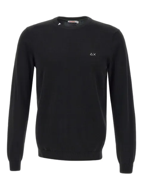 Sun68 crew-neck long-sleeve jumper Black K3510111