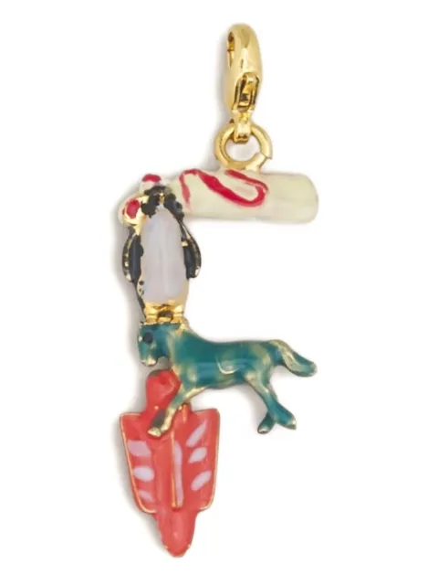Marni alphabet "F" charm Gold PNMV0100PFP6528