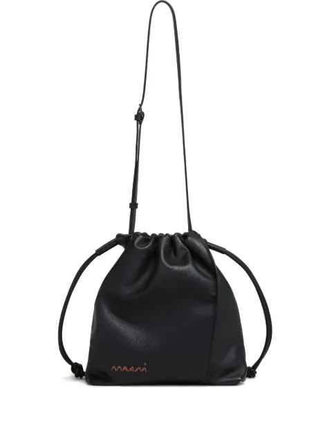 Marni leather shoulder bag Black SBMQ0119U0P8548