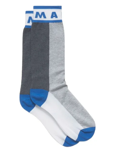 Marni intarsia-knit logo socks Grey SKMC0185Q0UFC159