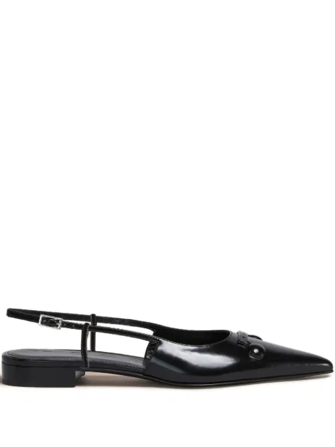 Marni pointed-toe slingback sandals Black SAMS029301P7403