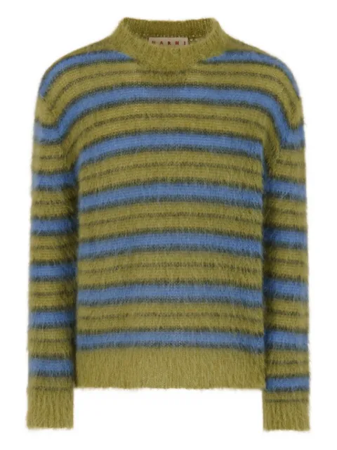 Marni striped sweater Green GCMG0161Q0UFU174