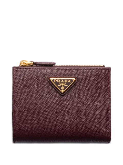 Prada small Saffiano-leather wallet Red 1ML050QHH
