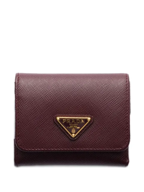Prada small Saffiano leather wallet Red 1MH043QHH