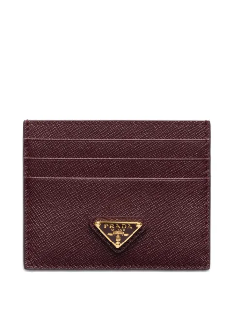 Prada Saffiano leather card holder Red 1MC025QHH