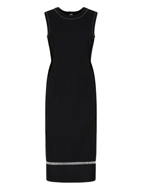Marni stitched-detail sleeveless midi dress Black ABMA1428Q0TW839