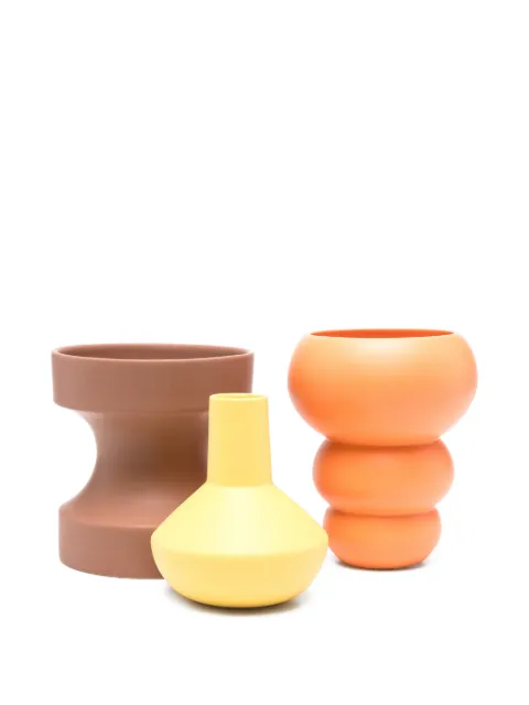The Conran Shop stacked spheres vases set (set of three) Brown TCS396654