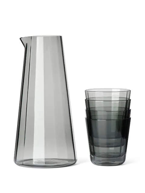 The Conran Shop xStudio Word Fade Carafe tumblers set (11cmx22.5cm) Grey TCS387579