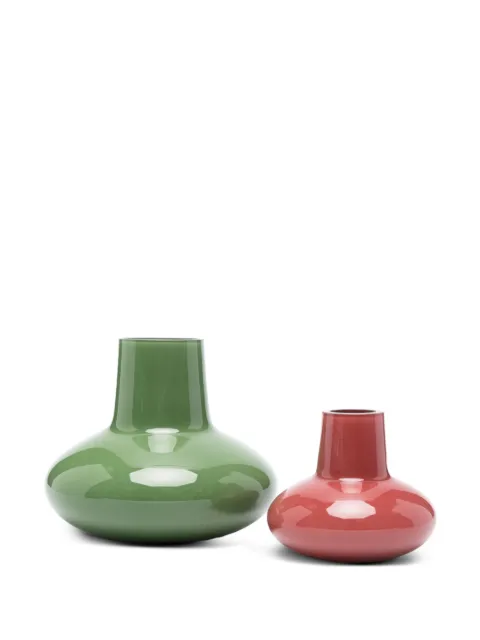 The Conran Shop glass form vase set (set of two) Green TCS396648