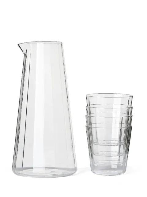 The Conran Shop xStudio Word Fade Carafe tumblers set (11cmx22.5cm) White TCS387578