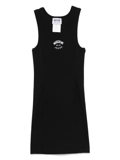 MOSCHINO JEANS logo-print mini dress Black J04143731