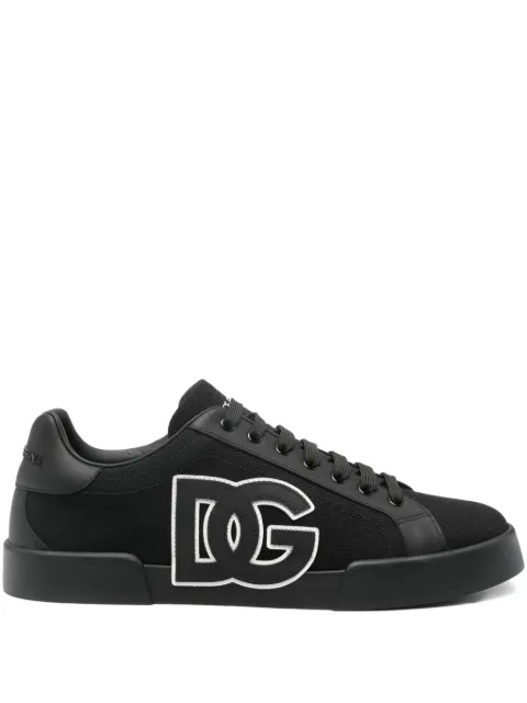Dolce & Gabbana logo-plaque low-top sneakers Black CS2343AE629