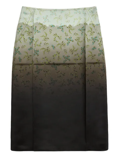 Jil Sander gradient floral-printed midi skirt Brown J03MA0269J55089