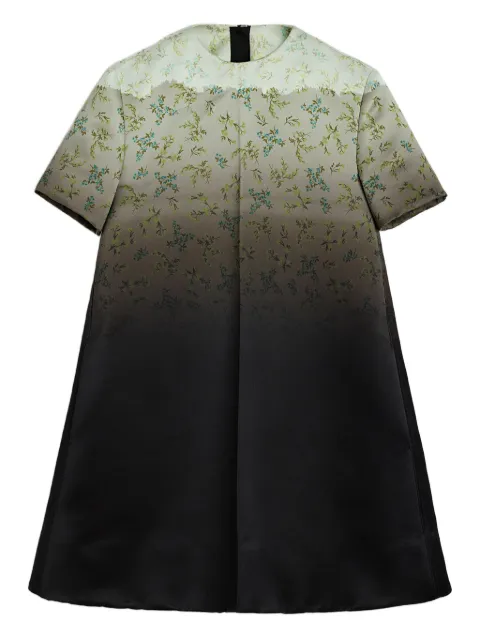 Jil Sander floral-print gradient mini dress Green J03CT0579J55089
