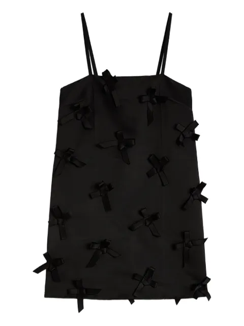 Jil Sander Duchess bow-embellished mini dress Black J03CT0534J55099