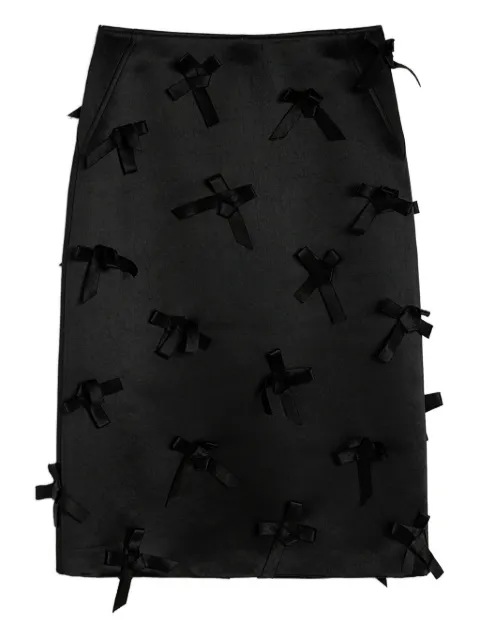 Jil Sander bow-embellished midi skirt Black J03MA0270J75001