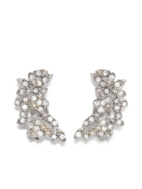 Jil Sander zirconia-embellished earrings Silver J12VG0328P5092