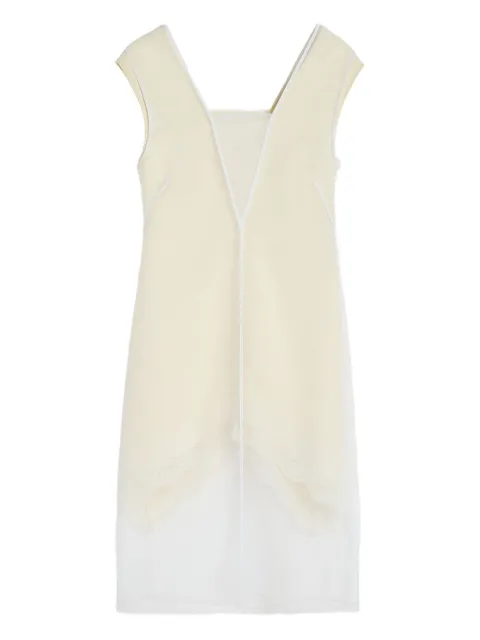 Jil Sander v-neck sleeveless midi dress White J03CT0536J70211