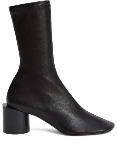 Jil Sander block-heel ankle boots Black J16WU0072P1758