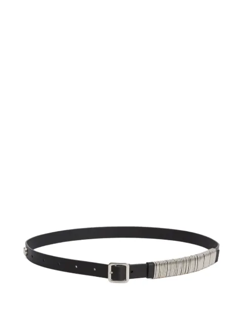 Jil Sander leather metal-ring belt Black J25TP0010P7370