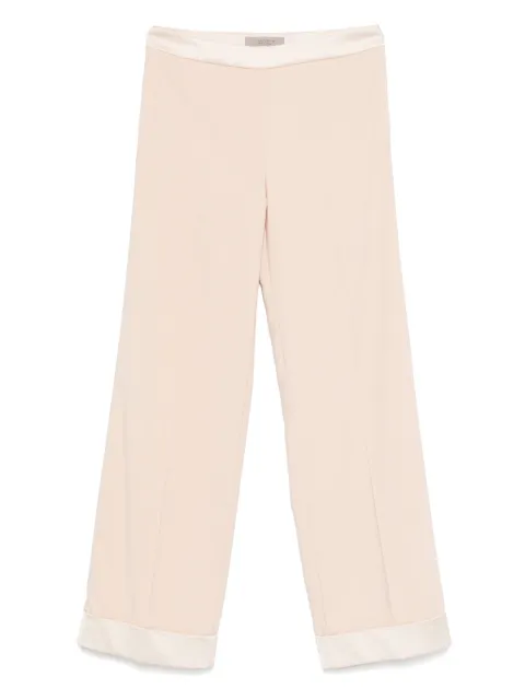 D.Exterior contrast-trim trousers Neutrals 60932