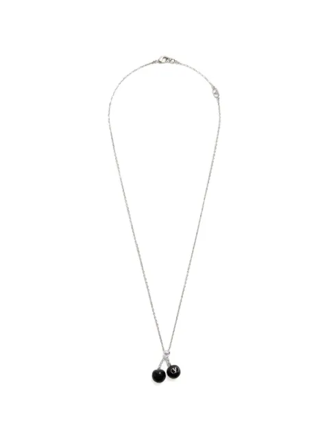 Valentino Garavani Chez Valentino necklace in metal and enamel Silver YJ0Z82MJP