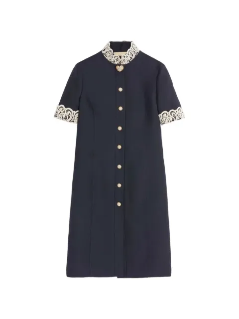 Valentino Garavani crepe couture midi dress Blue BVAG101CF