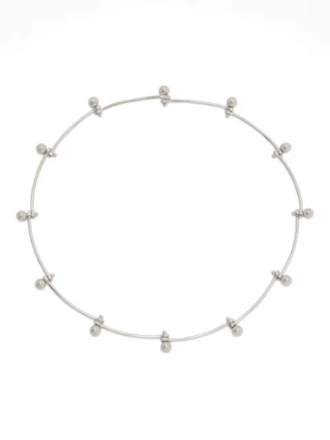 Jil Sander beaded necklace Silver J12UU0200P6959