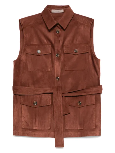 D.Exterior button-up gilet Brown 60640