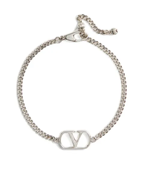 Valentino Garavani Vlogo Signature metal bracelet Silver YJ0AG4MET