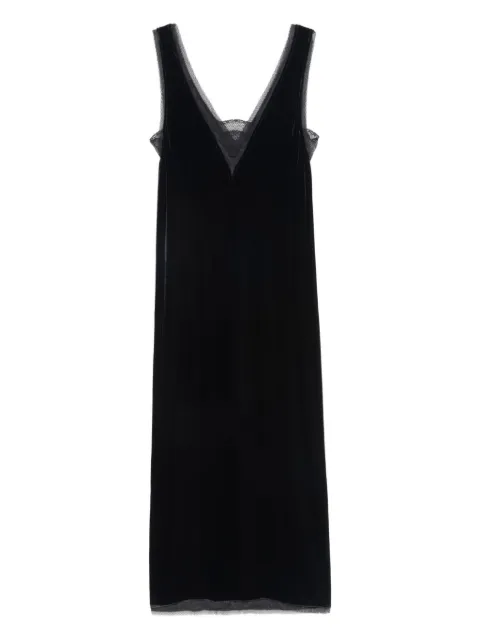 Zadig&Voltaire lace-trimmed slip midi dress Black WWDR02571